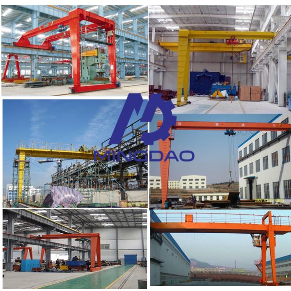 Top Quality Indoor Workshop Used 5 Ton ,10Ton , 20 Ton Single Girder Semi Gantry Crane