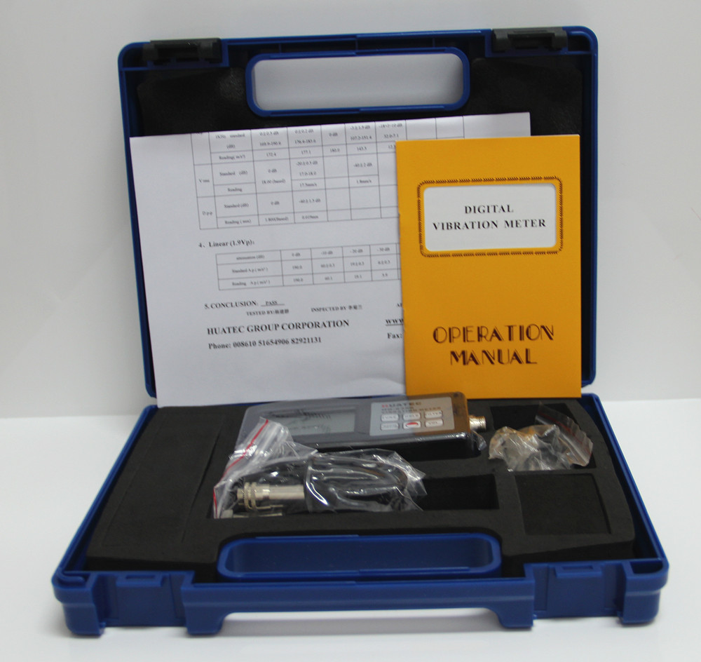 High Accuracy Digital Vibration Meter , Portable Vibration Analyzer Hg6360