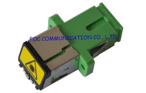Wholesale Plastic FTTH networks Optical Fiber Adapter SC Shuttered Adapter from china suppliers