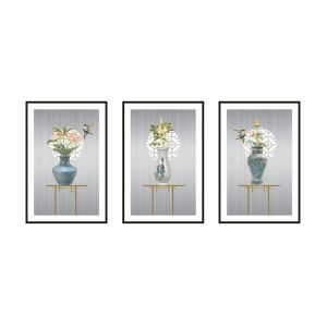 Wholesale Engraved SS Metal Frame Art Background Hanging Paintings from china suppliers