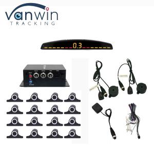 China LCD Display 12 Sensors Reverse Backup Assistance Radar Monitor Parking System for 5M Heavy Trucks on sale
