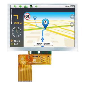 China 5.0 Inch 800x480 Display IPS Sunlight Readable Monitors TFT LCD Display Manufacturer on sale