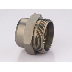 China Stainless Steel DIN Hydraulic Fittings , Male Thread Welded Pipe Fittings on sale