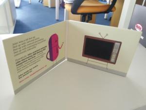 China Advertising Player LCD Video Brochure , 4.3 Inch - 10 Inch  Video Mailer on sale