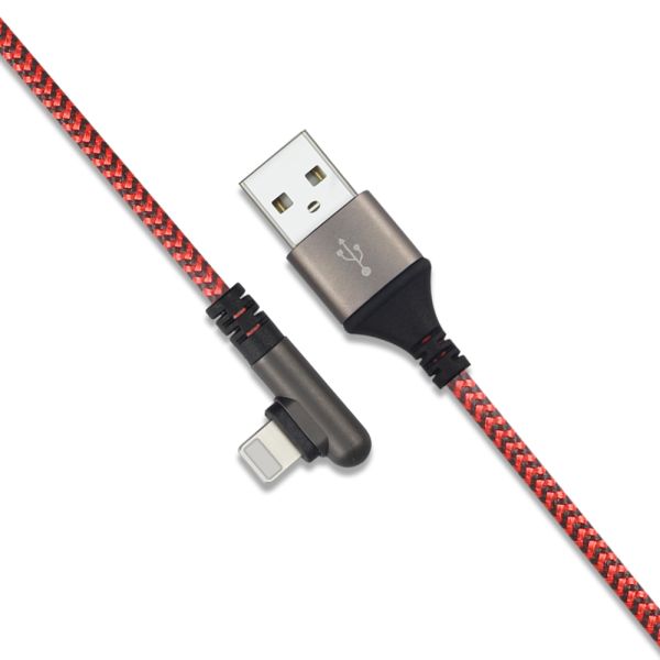 1M 5V 2A iPhone Right Angle USB Cable / Right Angle Lightning To USB Cable