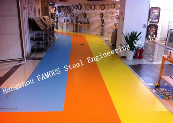 Quality Heterogenous Equivalent Outdoors Vinyl Laminate Flooring Roll Sports Flooring PVC Plastic Composite Material for sale