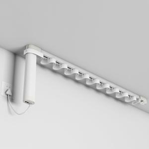 China Ripple Fold Wireless Remote Control Motorized Curtain Track on sale