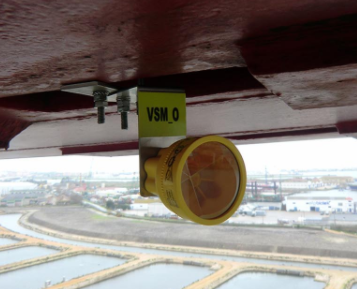 2500m Monitoring Survey Mini Prism M8 5/8" Thread Round Shape Total Station Accessory