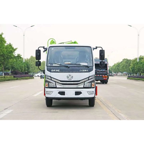 Manual Transmission Type Dongfeng 4*2 Hook Arm Garbage Truck Dump Garbage Truck With Waste Bin for Waste Collection