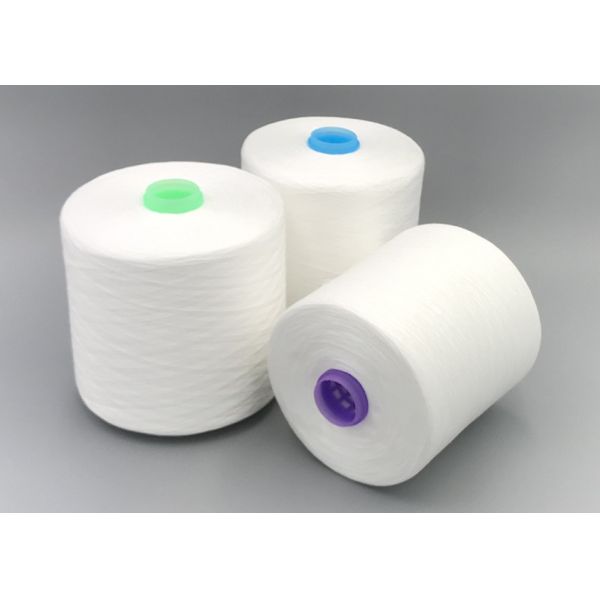 High Quality 60/3 Raw White Paper Cone Ring 100 Polyester Spun Yarn