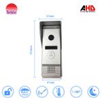 Morningtech Gold color 7inch touch button AHD video door phone intercom system