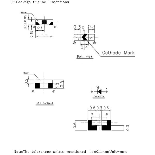 Anti Static LED Side View 0402 White Color , Multifunctional SMD LED CCT3000K