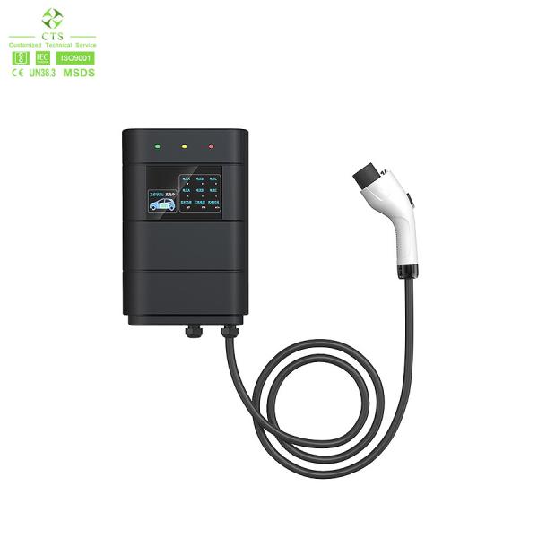 Quality Ground Fault Protection 22KW EV Charger Type 2 Wallbox and Portable 16A 32A Output Power for sale