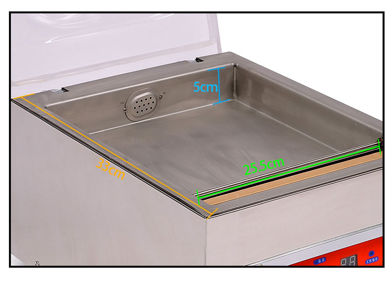 DUOQI DZ-260C Single Chamber Vacuum Sealer for Desk Type Industrial Food Packaging