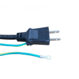 China Japanese 2-pin plug with grounding wire, C19 angled power cord on sale