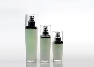China ISO9001 New Style Low Price 30ml 50ml 120ml  Green Electroplating Plastic Lotion Bottles Airless Lotion Bottles on sale