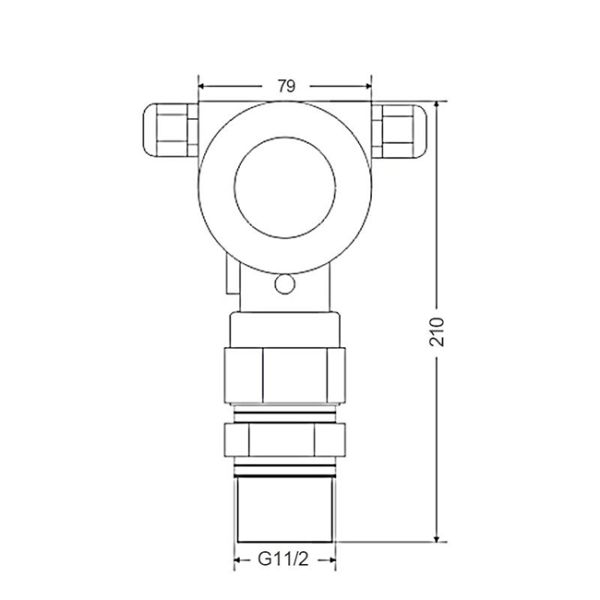 Aluminum 2000KHz 40m RS485 Ultrasonic Level Transmitter