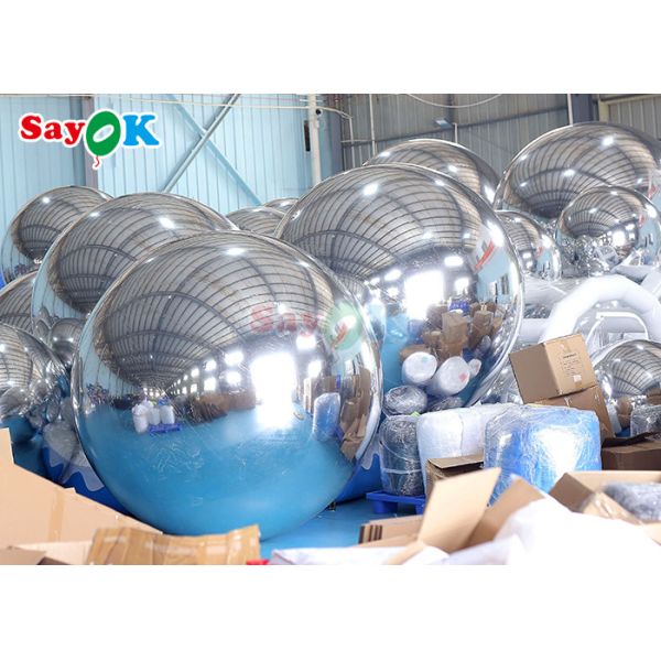 Inflatable Beach Ball Giant Inflatable Mirror Ball Event Decoration PVC Floating Sphere Mirror Balloon For Party
