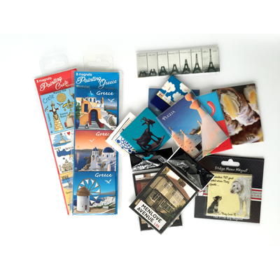 90x65x3mm Tin Photo Magnet Offset Printing For Fridge Decoration