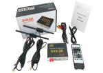 Display on car multimedia screen via AV input and controlled DVB-T2 HD Receiver