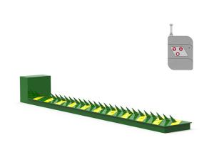 Wholesale Automatic Remote Control Tire Killer One Way Spike Barrier Pre Embedded Surface Mount from china suppliers