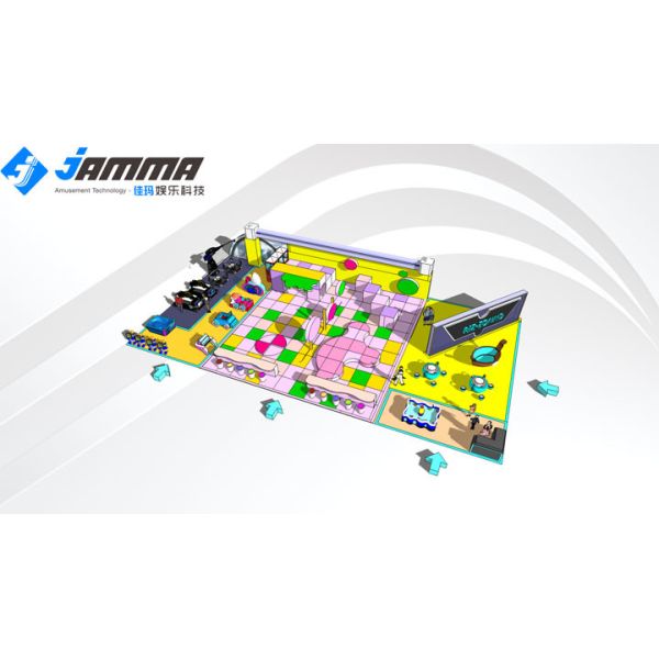 Shopping Mall Virtual Reality Entertainment Playground Easy Installation For Kids