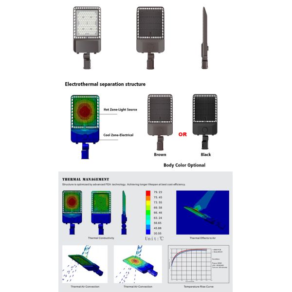 Outdoor Led Street Lamp 60w 80w 90 Watt Led Street Light Aluminum Housing