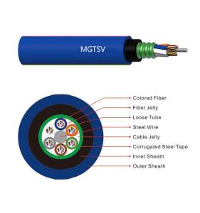Wholesale G652 G655 Multimode Outdoor Optical Fiber Cable MGTSV Stranded Loose Tube Mining from china suppliers