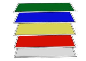 China RGB LED panel light / lamp 54W , full color led slim panel light for coffee bars , KTV on sale
