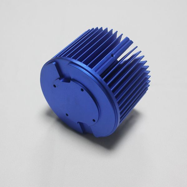 Blue 85x75mm Cold Forging Heat Sink Anti Corrosion Practical
