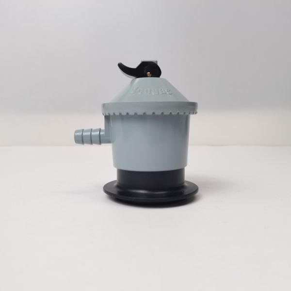 Grey Iraqi Model LPG Valve with Adjustable Regulator and H.51-11mm Outlet Connection