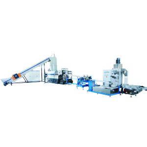 Wholesale PET fiber and PET flakes recycling machine with cutter compactor single stage pelletizing machine from china suppliers