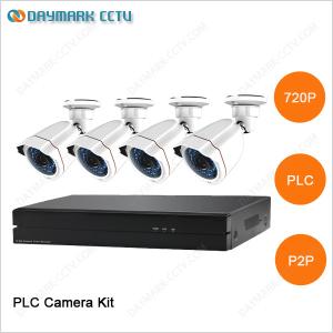 Wholesale New tech network 4CH 720P Plug and Play PLC Security Camera System from china suppliers