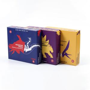 Elegant Rectangular Gold Silver Plain Storage Box Protects Game Components Customized Capacity