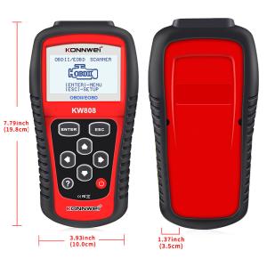 Wholesale KW808 EOBD CAN OBD2 KONNWEI Engine Diagnostic Tool to Turn Off Check Engine Light from china suppliers