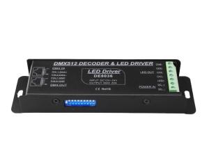 Wholesale IP40 4 Channel LED DMX512 Decoder DC12-24V RJ45 Socket For LED Strip Light from china suppliers