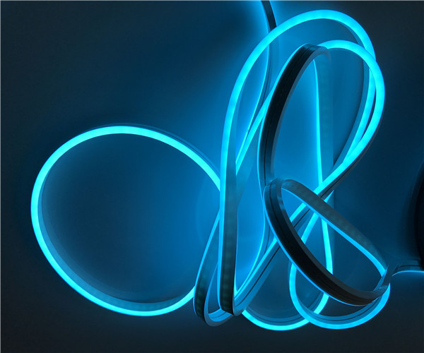 IP67 12V / 24V Blue LED Strip Lights , 2.5CM Cut Silicone Flexible Neon Rope Light