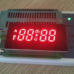 4 Digit 7 Segment Numeric Display Ultra Red 10.7mm Character Height For Gas