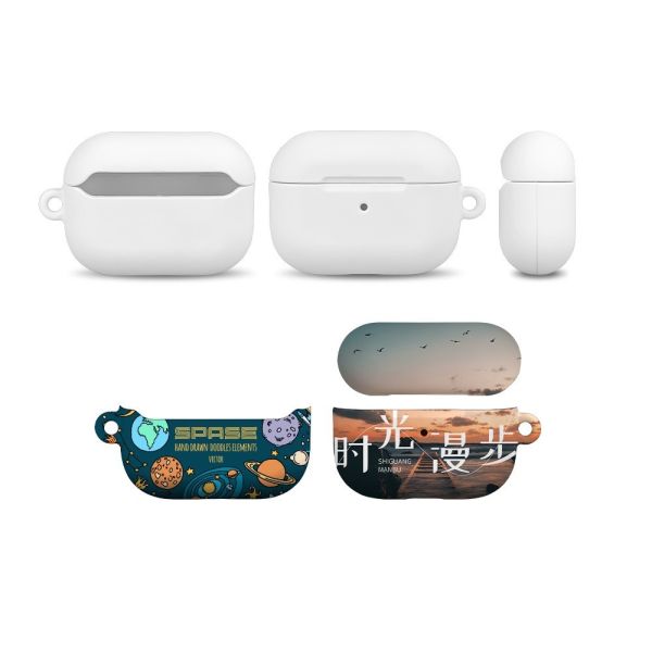 Custom PC Coated 3D Sublimation Airpods Pro Case For Heat Transfer