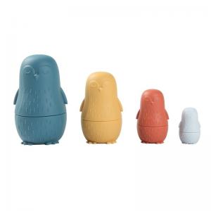 Wholesale Baby Toys Bpa Free Teether Customized Montessori Russia Silicone Nesting Doll from china suppliers