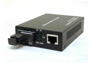 China 10 / 100M fiber optic ethernet converter , single mode media converter on sale