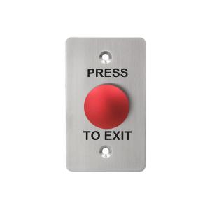 Wholesale Anti - Vandal Red Door Exit Push Button Micro Switch With Fireproof Material Faceplate from china suppliers