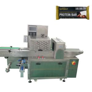 Wholesale Flow wrapping machine for chocolate protein bar fully automatic horizontal wrapping flow pack packaging machine from china suppliers