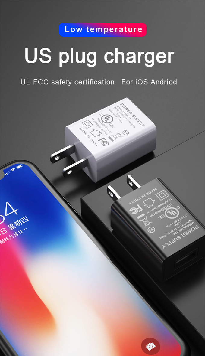 Wholesale For iPhone Charger 5V 1A USB Charger Portable Quick Charge Wall Adapter EU US Plug