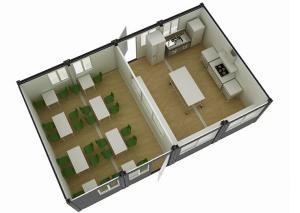 China Sound Insulation Shipping Container Classrooms , Detachable Prefab Shipping Container on sale