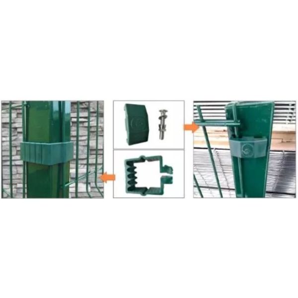 Aging Resistant PE Coated L2.5m V Mesh Security Fencing