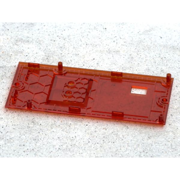 OEM / ODM : Hot Runner Injection Molding & Transparent Smart Doorbell Bottom Cover (1*2) No.23681