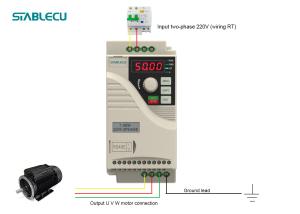 Wholesale Single Phase To Three Phase VFD Motor 220V 0.75KW Variable Speed Drive from china suppliers