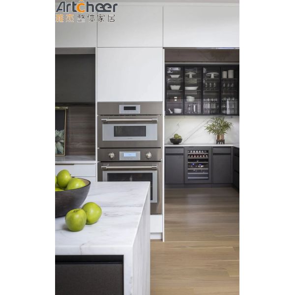 Modular Kitchen Cabinets Eco-Friendly Plywood for Modern Villa Kitchen Storage Design