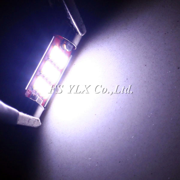 Canbus Festoon LED Bulb Interior Light Festoon Lamp C5W 12 SMD 4014 LED Map Dome Lights